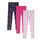 LiKing Kinder Mädchen Leggings Hosen Blumenmuster Stretch aus Baumwolle 4539-B-146/152-3