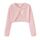 Proumhang Bolero Shrug Strickjacke für Mädchen Langärmelige Baumwollstrickpullover EIN-Knopf-Schal Jacke Sweatshirt Mäntel Chlidren Kleid Cover Up Für 3-10 Jahre Rosa 160