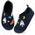 Kyopp Hausschuhe Kinder Junge Mädchen Pantoffeln Rutschfest Barfussschuhe Kindergarten Slippers für Atmungsaktive Weich Lauflernschuhe Kleinkinder Schuhe(Marineblau-Kosmisch 24/25EU)