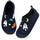 Kyopp Hausschuhe Kinder Junge Mädchen Pantoffeln Rutschfest Barfussschuhe Kindergarten Slippers für Atmungsaktive Weich Lauflernschuhe Kleinkinder Schuhe(Marineblau-Kosmisch 32/33EU)