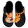 Kyopp Hausschuhe Kinder Junge Klettverschluss Schuhe Mädchen Pantoffeln Rutschfest Slippers für Atmungsaktive Weich Kleinkinder Schuhe(Tiger Schwarz 30/31EU)