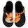 Kyopp Hausschuhe Kinder Junge Klettverschluss Schuhe Mädchen Pantoffeln Rutschfest Slippers für Atmungsaktive Weich Kleinkinder Schuhe(Tiger Schwarz 32/33EU)