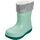 Playshoes Regenstiefel mit Futter (Herausnehmbar) Unisex Kinder Gummistiefel, Grün Socke, 35 EU