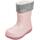 Playshoes Regenstiefel mit Futter (Herausnehmbar) Unisex Kinder Gummistiefel, Rosa Socke, 34 EU