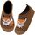 Kyopp Kinder Hausschuhe Junge Mädchen Pantoffeln Aquaschuhe Atmungsaktive Rutschfest Barfussschuhe Slipper Kindergarten Unisex(Fuchs Braun 26/27 EU)