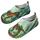 Kyopp Kinder Hausschuhe Junge Mädchen Pantoffeln Aquaschuhe Atmungsaktive Rutschfest Barfussschuhe Slipper Kindergarten Unisex(3D Jurassic Dinosaurier Grün 32/33 EU)