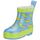 Playshoes Kinder Halbschaft-Gummistiefel aus Naturkautschuk, Trendige Unisex Regenstiefel mit Reflektoren, mit Piraten-Muster, Blau (Marine), 23 EU, 180363