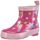 Playshoes Kinder Halbschaft-Gummistiefel aus Naturkautschuk, Trendige Unisex Regenstiefel mit Reflektoren, mit Sternen-Muster