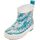 Playshoes Gummistiefel Halbschaft Blumen Unisex Kinder Gummistiefel, Petrol Blumen, 22 EU