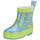 Playshoes Kinder Halbschaft-Gummistiefel aus Naturkautschuk, Trendige Unisex Regenstiefel mit Reflektoren, mit Krokodil-Muster, Blau (blau), 25 EU, 180374