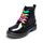 DREAM PAIRS Jungen Mädchen Stiefel Klassische Stiefel für Kinder Herbst Fashion Schnürstiefel Winterstiefel mittelere Stiefel,Size 33.5,Schwarz/Pu,SDBO2220K
