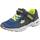 Lico Unisex Kinder BARNEY VS Hallenschuhe, Blau/ Schwarz/ Lemon, 41 EU