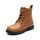 DREAM PAIRS Jungen Mädchen Stiefel Klassische Stiefel für Kinder Herbst Fashion Schnürstiefel Winterstiefel mittelere Stiefel,Size 33.5,Kamel,KBO211