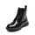DREAM PAIRS Jungen Mädchen Stiefel Klassische Stiefel für Kinder Herbst Fashion Schnürstiefel Winterstiefel mittelere Stiefel,Size 35,Alles Schwarz,KBO211