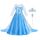 ACWOO Kostüm Mädchen, Kinder Prinzessin Kleidfür, Kinder Kleid mit Krone Zauberstab für Halloween Weihnachten Verkleidung Karneval
