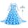 ACWOO LED Leuchtend Prinzessin Kleid, Kostüm Mädchen, Kleid Kinder Set mit Krone Zauberstab, Kostüm Accessoires für Weihnachten Verkleidung Karneval Halloween