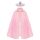 ACWOO Prinzessin Umhang Kinder Mädchen, ELSA Prinzessin Kostüm mit Krone, Halloween Kostüm Umhang Kinder, Prinzessin Cape für Karneval Cosplay Party (rosa, L)