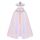 ACWOO Prinzessin Umhang Kinder Mädchen, ELSA Prinzessin Kostüm mit Krone, Halloween Kostüm Umhang Kinder, Prinzessin Cape für Karneval Cosplay Party (merfabig, L)