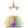 Hifot Einhorn Kostüm Prinzessin Set 2 Stück，Regenbogen Tutu Rock Mädchen Kostüm Tüllrock,Einhorn Haarreif für Mädchen für Unicorn Cosplay Kindergeburtstag Karneval