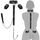 BDSM Anal Hook Fesseln Kit Bondage-Set Bettfesseln Analhaken mit Zugkette, Erotik Bondageset Restraints Anal Plug Buttplug mit Verstellbaren Handschellen Halsband, Fetisch Rollenspiele SM Sexspielzeug