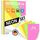 Buntes Papier A4 - MEGA Bastel-Set – 200 Blatt Buntpapier, 7 Farben NEON & Premium Bastelpapier 80g/m² REGENBOGEN - Origami Papier, Basteln, Farbiges DIY & Bastelsets für Kinder, MADE IN GERMANY