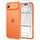 TAURI für iPhone Air Hülle 6,5" mit Panzer Schutz Glas Folie, Vollständiger Kameraschutz, [Anti-Vergilbung] Stoßfest Militärstandard Transparent Handyhülle für 17 Air - Matt Orange