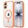 TAURI für iPhone 17 Hülle 6,3" mit Panzer Schutz Glas Folie, Kompatibel mit MagSafe, Schutz nach Militärstandard, [Anti-Vergilbung] Stoßfest Transparent Magnetisch Handyhülle - Orange