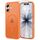 TAURI für iPhone 17 Hülle 6,3" mit Panzer Schutz Glas Folie, Kompatibel mit MagSafe, Schutz nach Militärstandard, [Anti-Vergilbung] Stoßfest Transparent Magnetisch Handyhülle - Matt Orange
