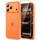 TAURI für iPhone 17 Pro Max Hülle 6,9" mit Panzer Schutz Glas Folie, Vollständiger Kameraschutz, [Anti-Vergilbung] Stoßfest Militärstandard Transparent Handyhülle - Matt Orange