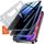 Tentoki sichtschutz für panzerglas iPhone 15 Pro Max 6,7 Zoll, Schutzfolie kompatibel mit Face ID, 25° Anti-Spionage 9H+ Schutz Glas Auto Dust-Elimination [Ultra-Privatsphäre] [Blasenfrei] 2 Stück