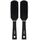 PARSA Beauty Trend Line Haarbürste lang/schmal (Schwarz) mit Kunststoffpins – Allround Bürste Haare für das tägliche Haarstyling – Haarbürste ohne Ziepen (Packung mit 2)