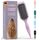 FABIHA® ???????????????????????????? Lockenbürste - Curly Hair Brush - Bio Haarbürste ohne ziepen - Wildschweinborsten Bürste - Die Originale 3-in-1-Stylingbürste für trendige Lockenfrisuren (Lilac)