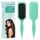 Lockenbürste, curly hair brush Für curly hair, locken bürste Zum Definieren Beim Styling, Antistatisch Entwirren Ohne Ziepen, Ergonomischer Griff, haarbürste Für Frauen Männer (Grün)