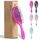 Ninabella Mini Haarbürste ohne Ziepen - Bürste für Reisen - Entwirrbürste für trockenes und nasses Haar - Detangler Bürste - Hair Brush - Pink