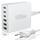 FINIBO USB C Ladegerät Mehrfach: 100W 6-Port Schnellladegerät mit USB-C und USB-A, Tragbarer Netzteil für ipad and Smartphones