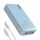 JUOVI Tragbare Powerbank 20000mAh Schnellladefunktion, 45W Akku Pack Power Bank Schnellladen 2 USB-C 2 USB-A mit LED-Anzeige, Akkubank Kompatibel mit Phone, Laptop, Tablet, Notebook J2621 (Blau)