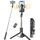 Selfiestick mit Stativ und Fernbedienung, 2 Fülllicht Handy Stativ für Smartphones, Handystativhalter Kompatibel mit iPhone, Android für Selfie, Video, Live-Streaming