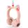 AXFEE Kinder-Kopfhörer, Bluetooth 5.0 mit Bass-Boost und LED-Licht, Over-Ear mit Katzenohren für Mädchen und Jungen