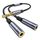 MOSWAG Audio Y Splitter Kabel, Aux Splitter Adapter 1 in 2 out, 3,5mm Stecker auf 2 Buchse Kopfhörer Adapter für Samsung, Smartphone, Kopfhörer, Lautsprecher, PS4, Switch, Tablets, PC