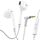 LUDOS Zenith Kopfhörer In Ear Kopfhörer mit Kabel und Mikrofon, 2-Jahre Garantie, In Ear Ohrhörer, 3,5 mm Klinkenstecker Earbuds, Satte Bässe Earphones, Headphones für iPhone, iPad, Samsung - Weiß