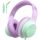 EarFun Kinder Kopfhörer, Over-Ear Kopfhörer für Kinder mit Kabel, 85/94dB Lautstärkenbegrenzer, Faltbar, Einstellbar, Hi-Fi Klang, HD-Mikrofon, Komfortables Tragen, Kinderkopfhörer für Schule/Tablet