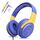 awatrue Kinder Kopfhörer, Kabel Kinderkopfhörer mit Mikrofon, Over Ear Kopfhörer Kinder für Schule/Reisen/PC/Tablet, 85/94dB Lautstärkenbegrenzer, Stereo Sound, Faltbare, Audio-Sharing