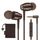 LUDOS OMNITONE Kopfhörer In Ear Kopfhörer mit Kabel und Mikrofon, 5 Jahre Garantie, In Ear Ohrhörer, 3,5 mm Klinkenstecker Earbuds, Satte Bässe Earphones, Headphones für iPhone, iPad - Braun