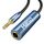 MillSO Klinke Adapter 3,5mm Klinkenstecker auf 6,35mm Klinken Buchse TRS 1/4 zu 1/8 Stereo Audio Aux Adapter Kabel mit 24K Vergoldete Kontakte für Kopfhörer, Lautsprecher und Klavier - 30cm