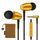 LUDOS OMNITONE Kopfhörer In Ear Kopfhörer mit Kabel und Mikrofon, 5 Jahre Garantie, In Ear Ohrhörer, 3,5 mm Klinkenstecker Earbuds, Satte Bässe Earphones, Headphones für iPhone, iPad, Samsung - Gold