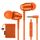 LUDOS OMNITONE Kopfhörer In Ear Kopfhörer mit Kabel und Mikrofon, 5 Jahre Garantie, In Ear Ohrhörer, 3,5 mm Klinkenstecker Earbuds, Satte Bässe Earphones, Headphones für iPhone, iPad - Orange