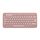Logitech Pebble Keys 2 K380s, kabellose Multi-Device Bluetooth-Tastatur mit anpassbaren Sondertasten, schlank - mobil, Easy-Switch für Windows, macOS, iPadOS, Android, ChromeOS, Deutsches QWERTZ,Rosa