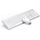 Tastatur Maus Set Kabellos, seenda SK38-3 Ultra-Dünne Wiederaufladbare Funktastatur, Ergonomische Keyboard Mouse mit Silikon Staubschutz für PC/Laptop/Smart TV, QWERTZ Layout Weiß und Silber