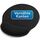 Sidorenko Ergonomisches Mousepad mit Handauflage 26x23 cm - Mauspad mit Gelkissen für Büro - Gel Mousepad vernähten Kanten - Ergonomische Mauspads schwarz - Mouse Pad rund - Maus pad - Mouspad