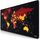 TITANWOLF – XXL Gaming Mauspad 900x400 mm - Tischunterlage Mousepad groß - Präzision und Geschwindigkeit - Gummiunterseite - rutschfest strapazierfähig wasserabweisend – Weltkarte schwarz rot